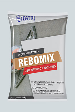 Rebomix – Argamassa Pronta Assentamento/Revestimento Interno e Externo